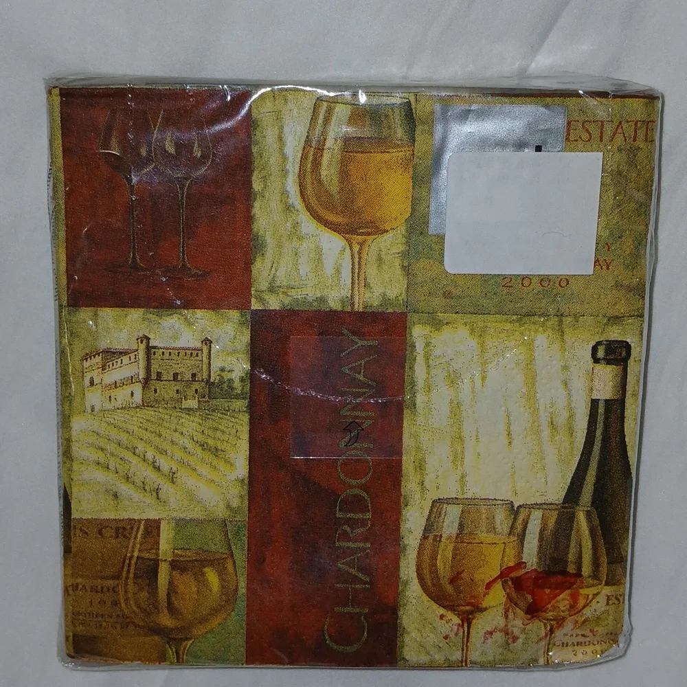ppd Novelties Beverage Napkins Party Supplies brown green 20 Count 3ply nwt